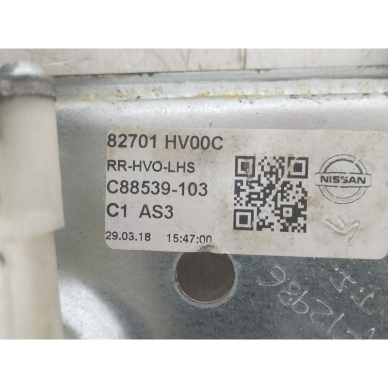 Recambio de elevalunas trasero izquierdo para nissan qashqai (j11) 1.6 dci turbodiesel cat referencia OEM IAM 82701HV00C  E06029