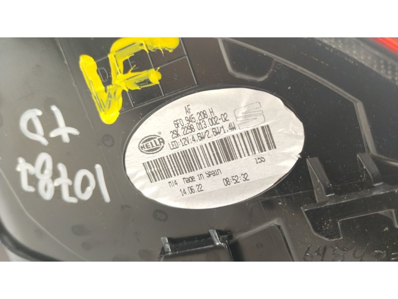 Recambio de piloto trasero derecho para seat ibiza v (kj1, kjg) 1.0 tsi referencia OEM IAM 6F0945208H  