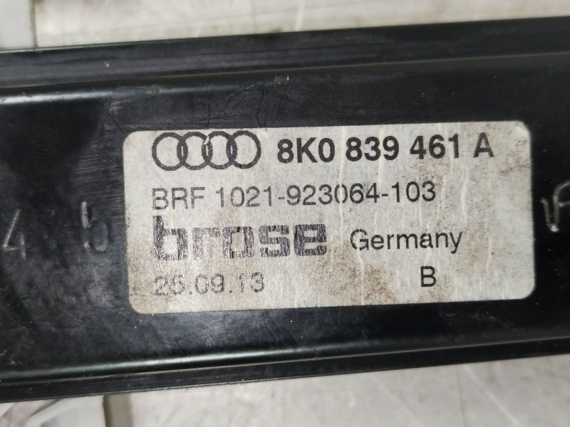 Recambio de elevalunas trasero izquierdo para audi a4 ber. (b8) basis referencia OEM IAM 8K0839461A  8K0959811A