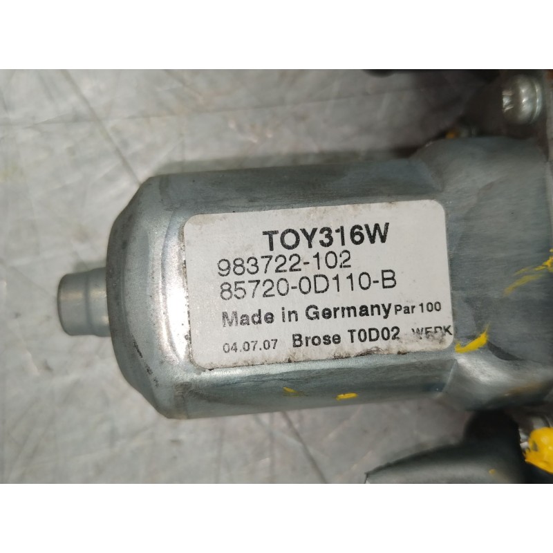 Recambio de elevalunas delantero izquierdo para toyota yaris (_p9_) 1.4 d-4d (nlp90_) referencia OEM IAM 857020F010  983712100