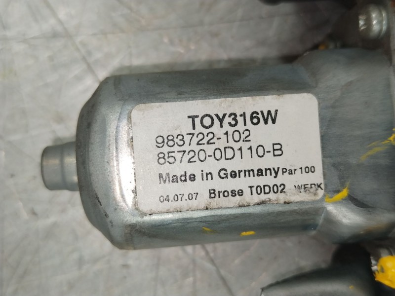 Recambio de elevalunas delantero izquierdo para toyota yaris (_p9_) 1.4 d-4d (nlp90_) referencia OEM IAM 857020F010  983712100