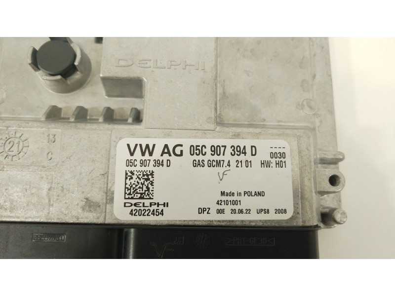 Recambio de centralita motor uce para seat ibiza v (kj1, kjg) 1.0 tsi referencia OEM IAM 05C907394D  