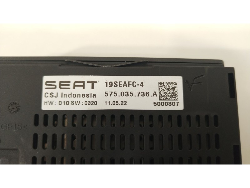 Recambio de modulo electronico para seat ibiza v (kj1, kjg) 1.0 tsi referencia OEM IAM 575035736A  