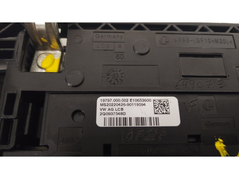 Recambio de caja reles / fusibles para seat ibiza v (kj1, kjg) 1.0 tsi referencia OEM IAM 2Q0937548D  