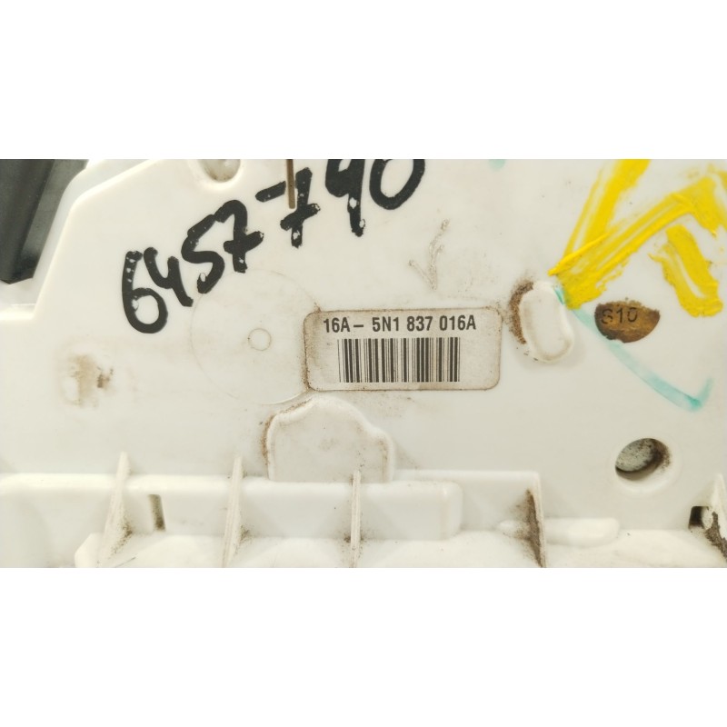 Recambio de cerradura puerta delantera derecha para volkswagen scirocco iii (137, 138) 2.0 tfsi referencia OEM IAM 5N1837016A  