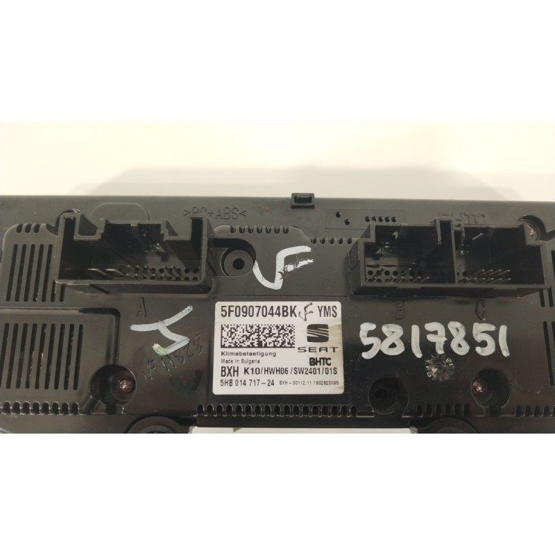 Recambio de mando climatizador para seat leon st (5f8) x-perience titan desert 4drive referencia OEM IAM 5F0907044BK  