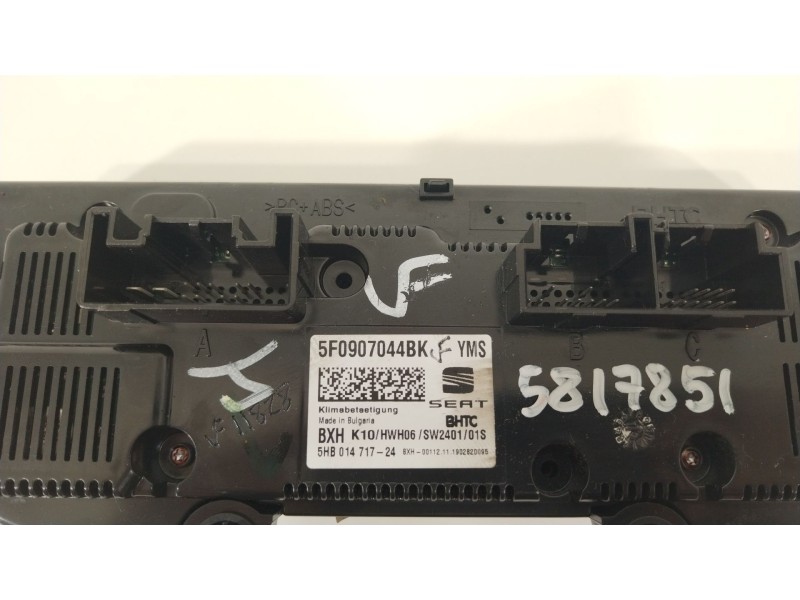 Recambio de mando climatizador para seat leon st (5f8) x-perience titan desert 4drive referencia OEM IAM 5F0907044BK  