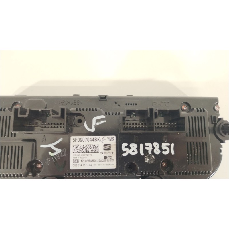 Recambio de mando climatizador para seat leon st (5f8) x-perience titan desert 4drive referencia OEM IAM 5F0907044BK  