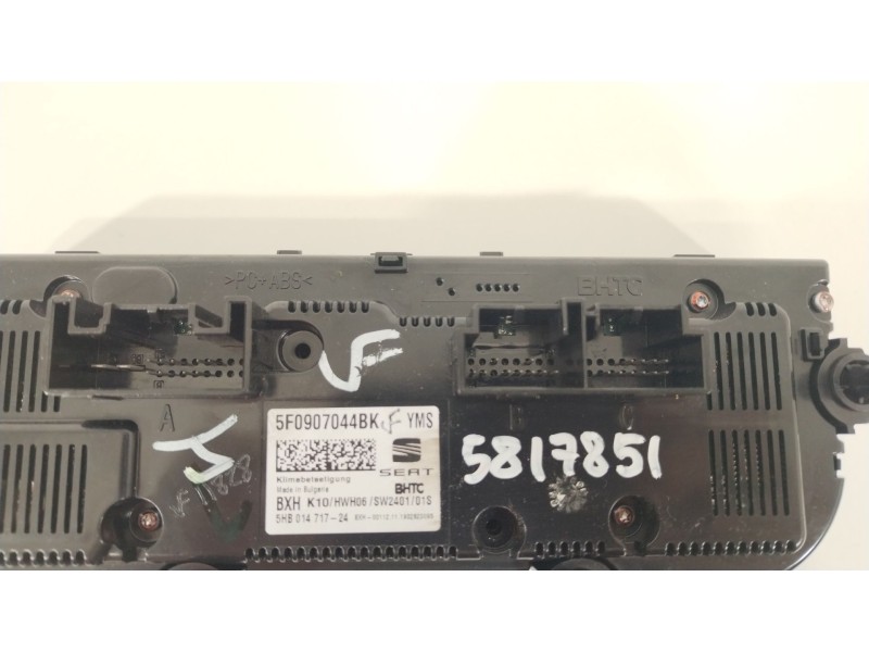 Recambio de mando climatizador para seat leon st (5f8) x-perience titan desert 4drive referencia OEM IAM 5F0907044BK  