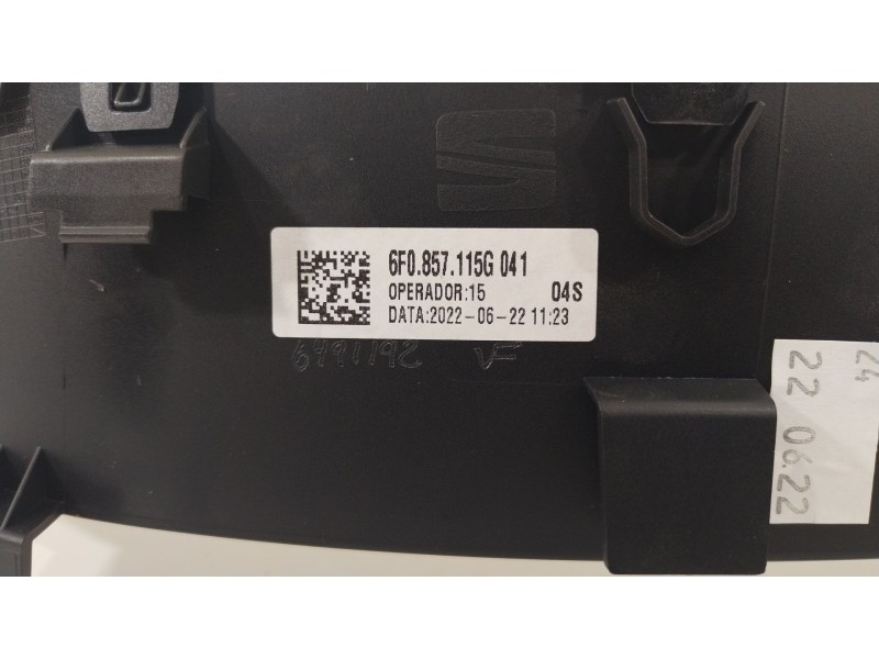 Recambio de moldura para seat ibiza v (kj1, kjg) 1.0 tsi referencia OEM IAM 6F0857115G041  6F0857115G