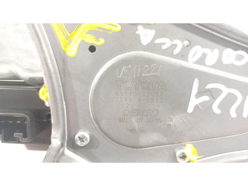 Recambio de motor limpia trasero para toyota auris luna referencia OEM IAM 8513002030  2596000822