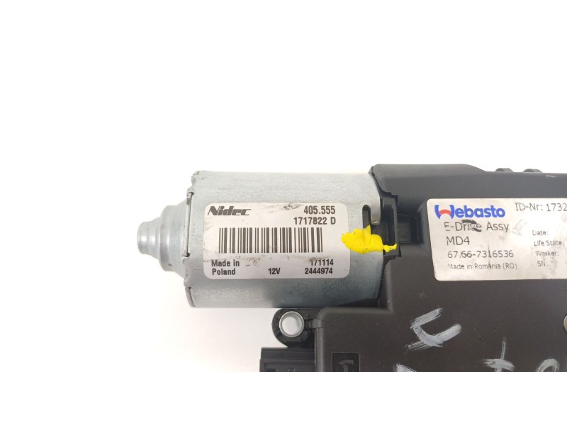 Recambio de motor techo electrico para bmw serie 3 touring (f31) 320d referencia OEM IAM 1732594A  67617316535