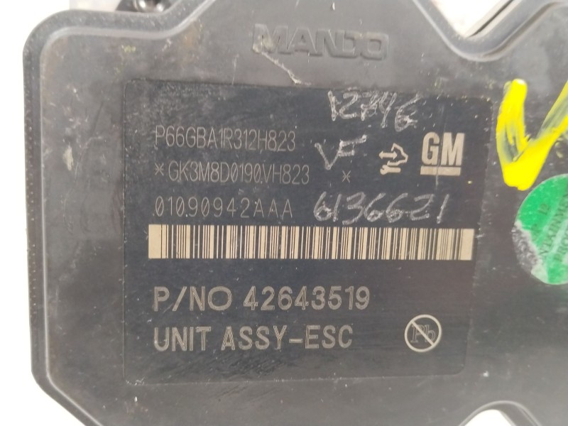 Recambio de abs para opel mokka x 120 aniversario start/stop referencia OEM IAM 42643519  688250455