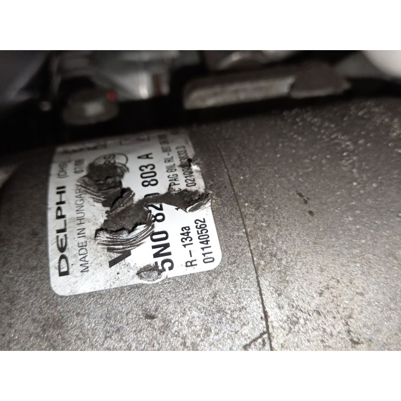 Recambio de compresor aire acondicionado para seat ibiza iv (6j5, 6p1) 1.6 tdi referencia OEM IAM 5N0820803A  