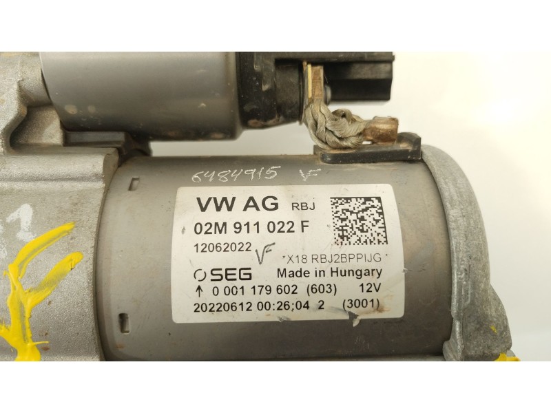 Recambio de motor arranque para seat ibiza v (kj1, kjg) 1.0 tsi referencia OEM IAM 02M911022F  