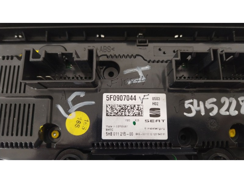 Recambio de mando climatizador para seat leon (5f1) style referencia OEM IAM 5F0907044  
