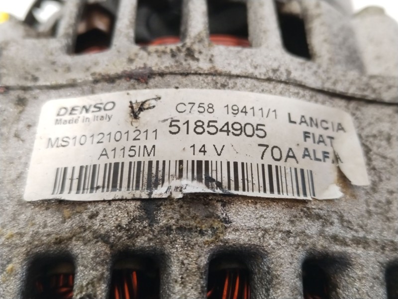 Recambio de alternador para fiat doblo caja/chasis (263_) 1.3 d multijet referencia OEM IAM 51854905  