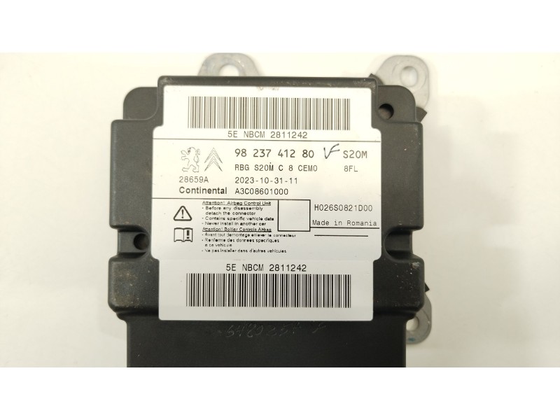 Recambio de kit airbag para peugeot traveller autobús (v_) 2.0 bluehdi 145 referencia OEM IAM 98285901ZD 9808173080 9823741280