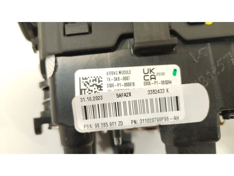 Recambio de kit airbag para peugeot traveller autobús (v_) 2.0 bluehdi 145 referencia OEM IAM 98285901ZD 9808173080 9823741280