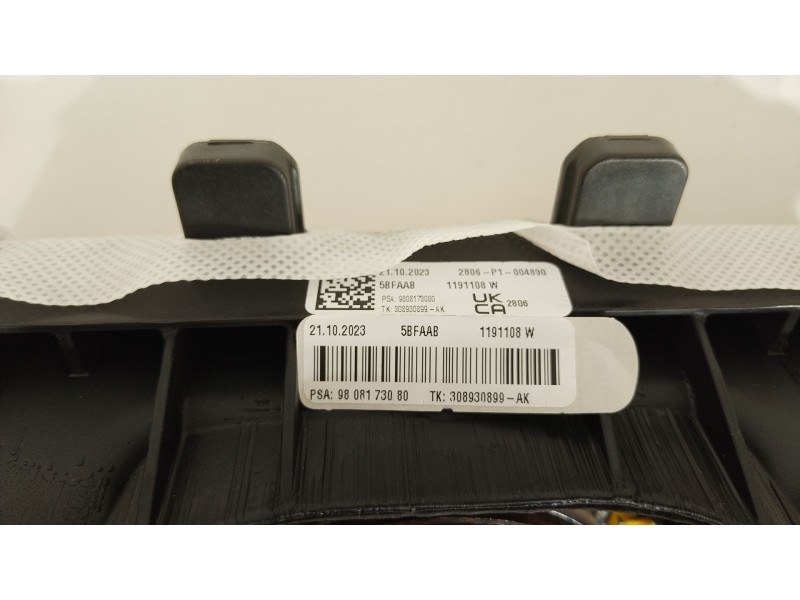 Recambio de kit airbag para peugeot traveller autobús (v_) 2.0 bluehdi 145 referencia OEM IAM 98285901ZD 9808173080 9823741280