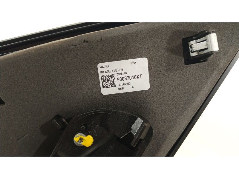 Recambio de retrovisor derecho para peugeot traveller autobús (v_) 2.0 bluehdi 145 referencia OEM IAM 98087016XT  