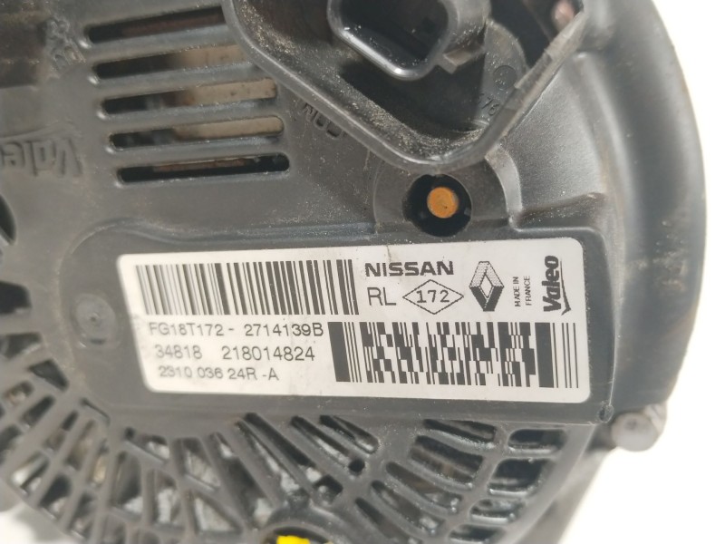 Recambio de alternador para nissan qashqai (j11) acenta referencia OEM IAM 231003624R 2714139B 218014824