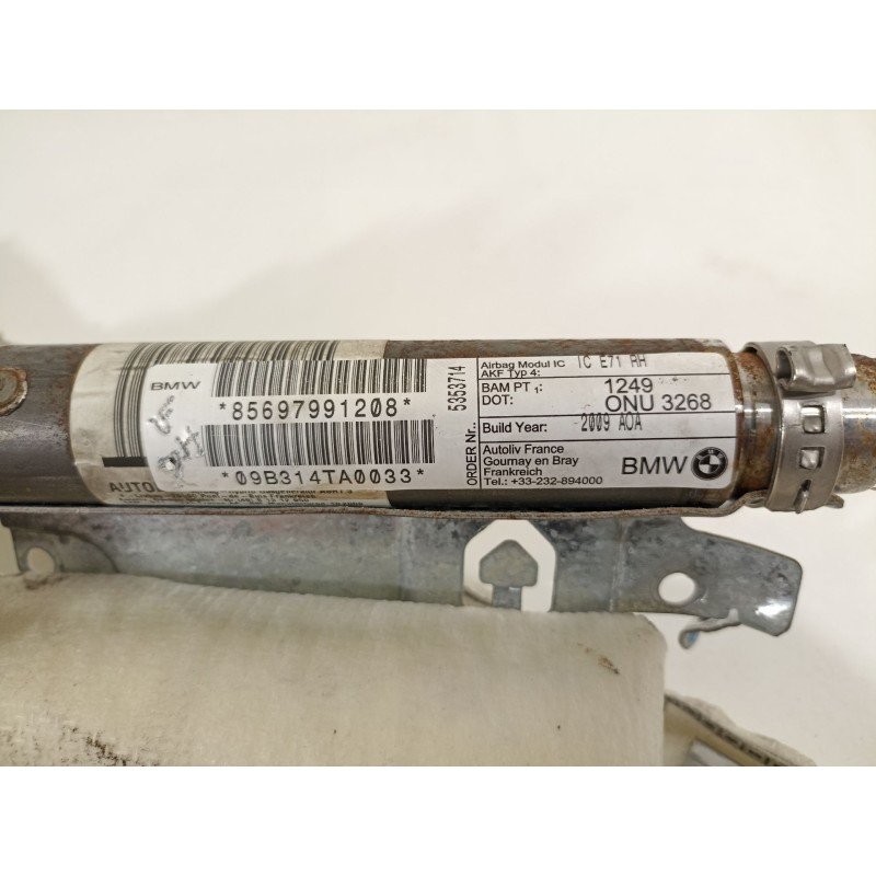 Recambio de airbag cortina delantero derecho para bmw x6 (e71) 3.5d referencia OEM IAM 85697991208  