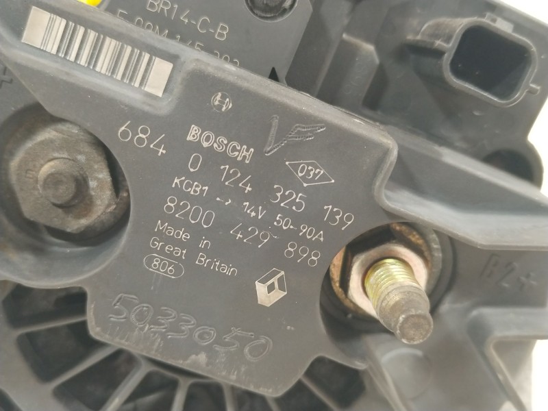 Recambio de alternador para renault clio iii exception referencia OEM IAM 8200429898  