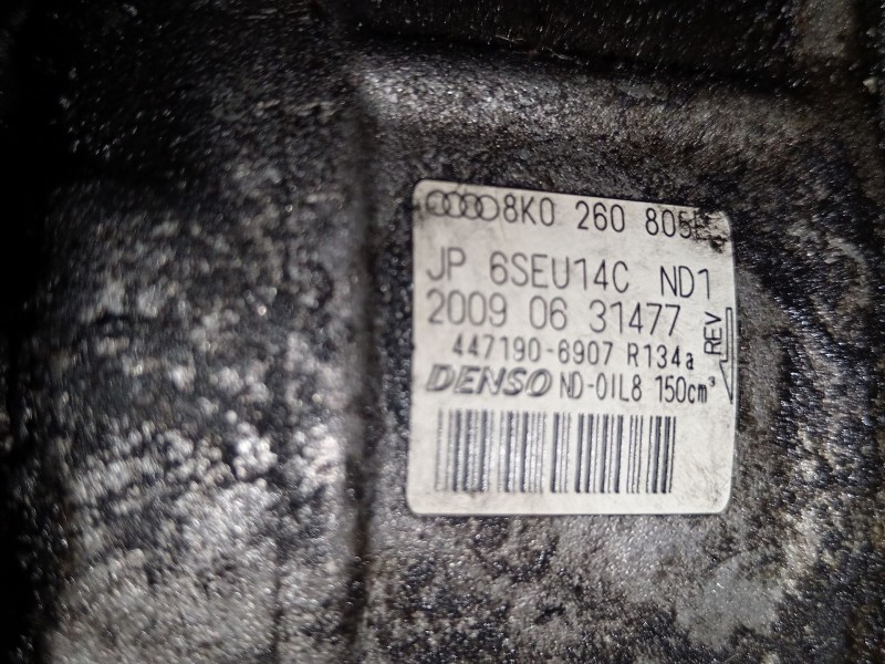 Recambio de compresor aire acondicionado para audi a4 b8 (8k2) 2.0 tdi referencia OEM IAM 8K0260805E  4471906907