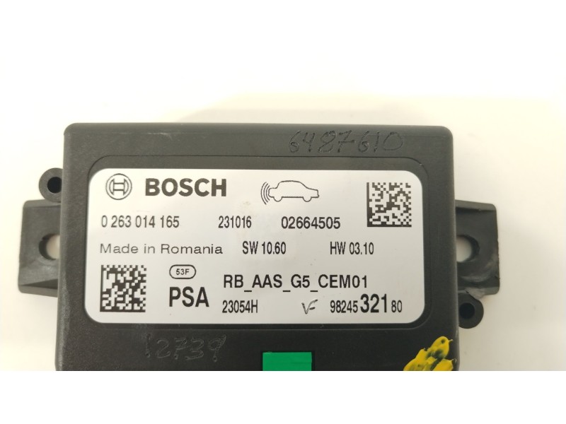 Recambio de modulo electronico para peugeot traveller autobús (v_) 2.0 bluehdi 145 referencia OEM IAM 9824532180  