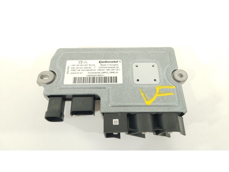 Recambio de centralita start / stop para peugeot traveller autobús (v_) 2.0 bluehdi 145 referencia OEM IAM 9802096780  