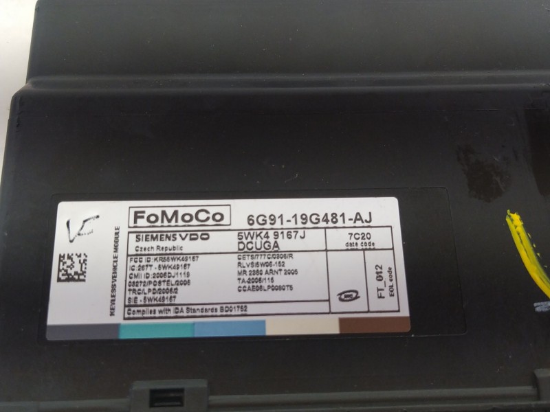 Recambio de modulo electronico para jaguar xk coupé/convertible 4.2 v8 32v cat referencia OEM IAM 6G9119G481AJ  