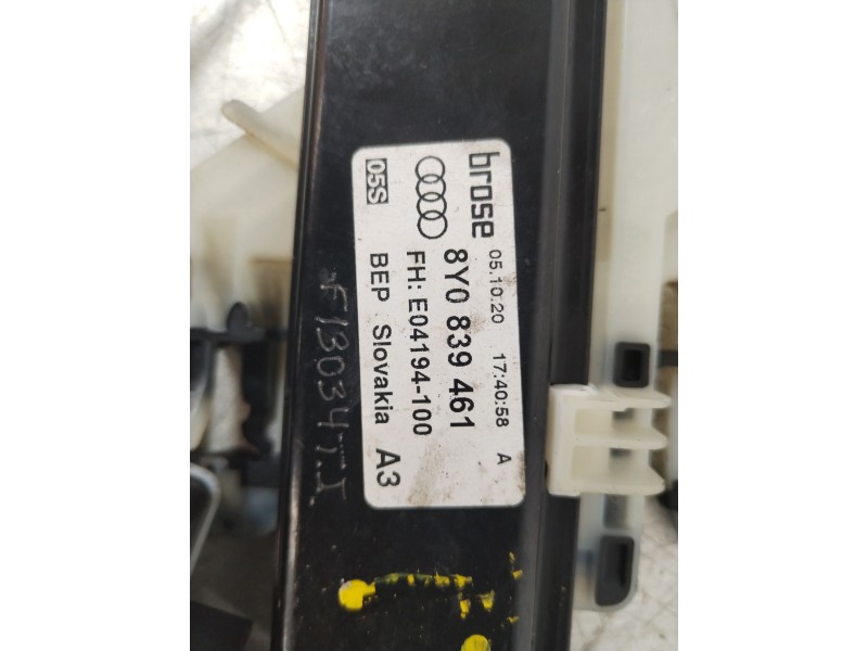 Recambio de elevalunas trasero izquierdo para audi a3 sportback (8y) gy referencia OEM IAM 8Y0839461  5Q0959407B