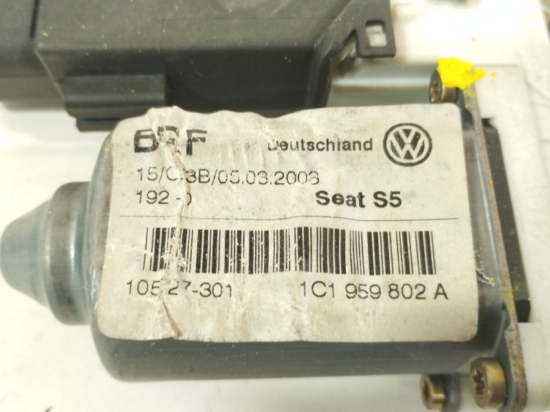 Recambio de motor elevalunas delantero derecho para seat leon (1m1) signo referencia OEM IAM 1J1959802A  