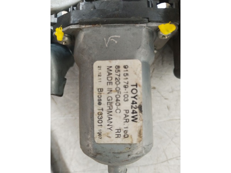 Recambio de elevalunas trasero izquierdo para toyota verso active referencia OEM IAM 857200F040C  698400F040