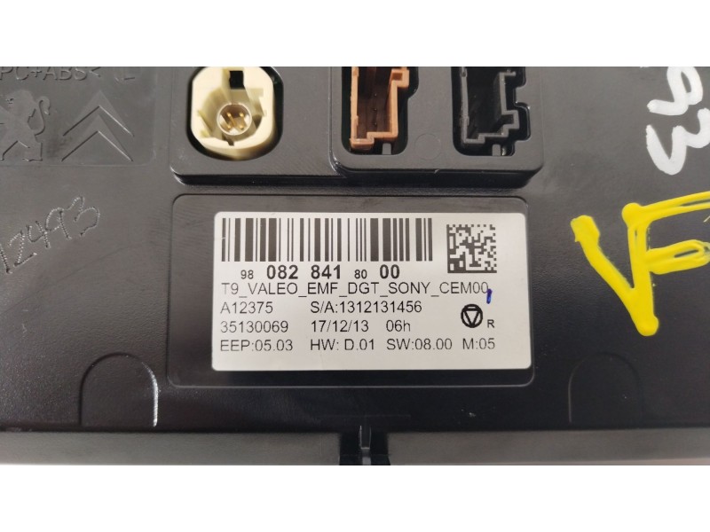 Recambio de pantalla multifuncion para peugeot 308 access referencia OEM IAM 9808284180  351300069
