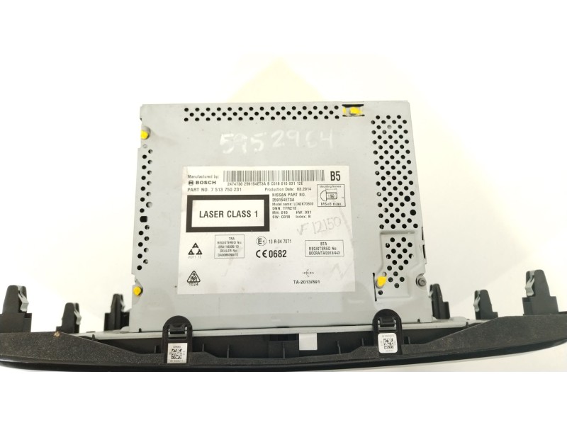 Recambio de sistema navegacion gps para nissan qashqai (j11) tekna premium referencia OEM IAM 259154ET3A  7513750231
