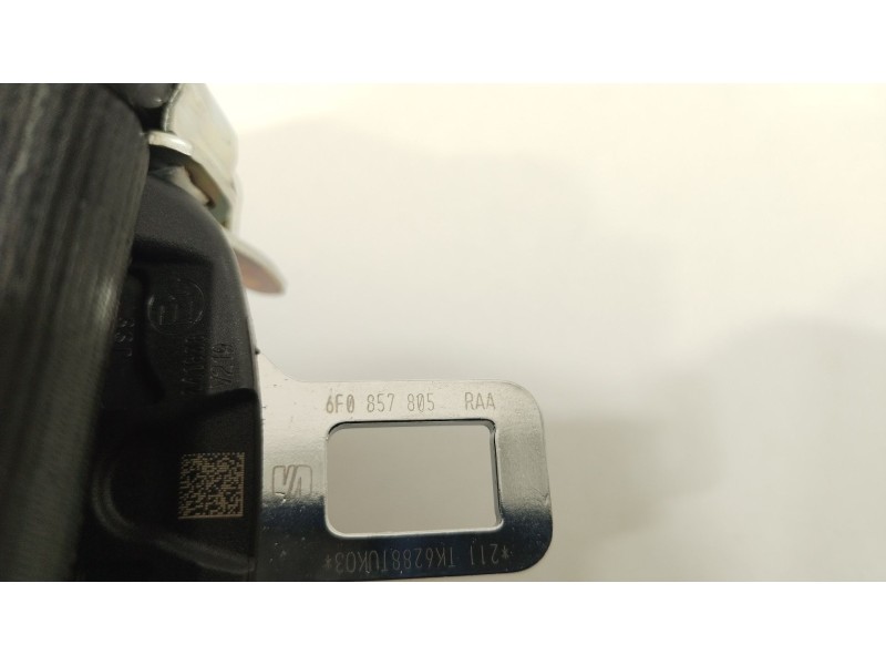 Recambio de cinturon seguridad trasero derecho para seat ibiza v (kj1, kjg) 1.0 tsi referencia OEM IAM 6F0857805  