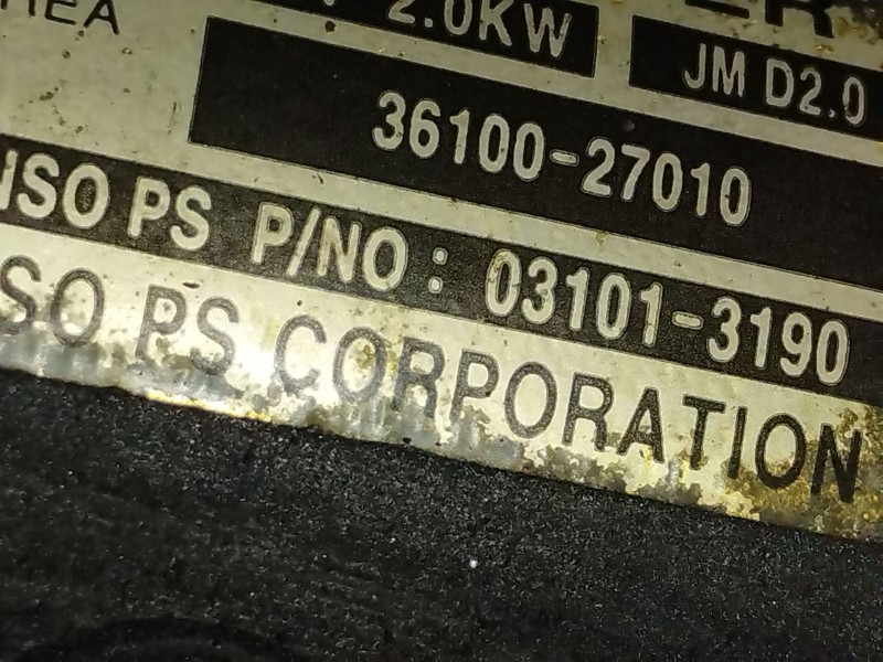 Recambio de motor arranque para hyundai tucson (jm) 2.0 crdi referencia OEM IAM 3610027010  031013190