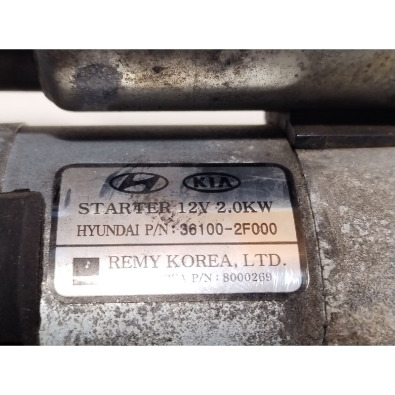 Recambio de motor arranque para kia carnival / grand carnival iii (vq) 2.2 crdi referencia OEM IAM 361002F000  