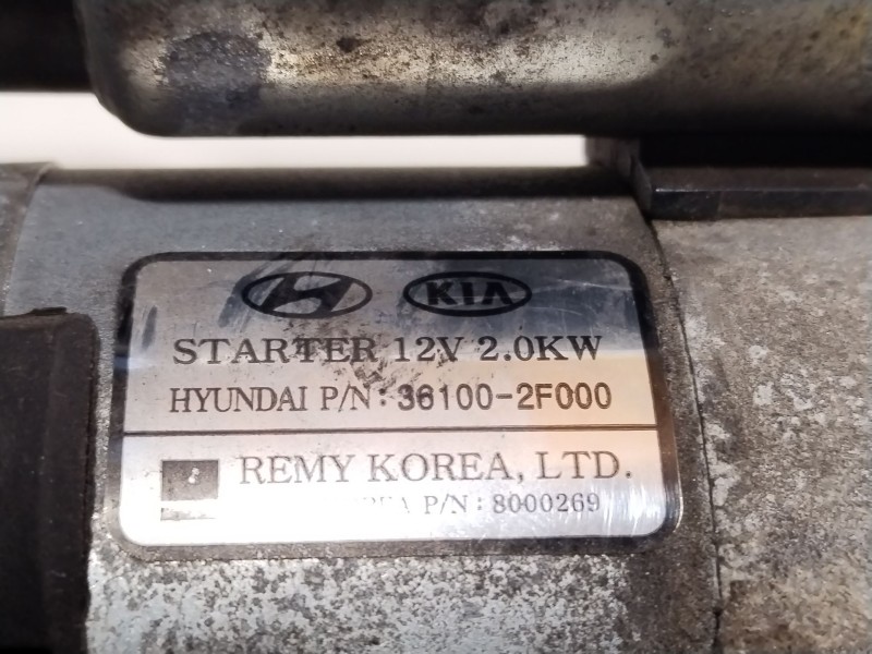 Recambio de motor arranque para kia carnival / grand carnival iii (vq) 2.2 crdi referencia OEM IAM 361002F000  