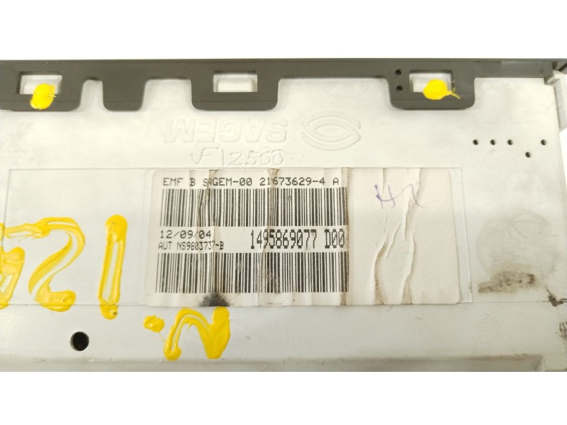 Recambio de pantalla multifuncion para fiat ulysse (179) 2.2 jtd admiral referencia OEM IAM 1495869077  