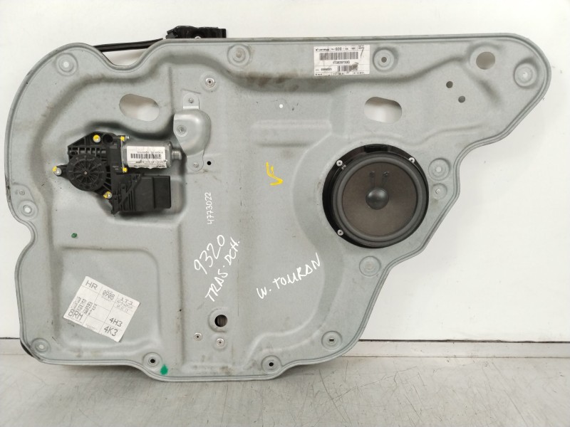 Recambio de elevalunas trasero derecho para volkswagen touran (1t3) advance bluemotion referencia OEM IAM 1T0839730Q 1T0839756H 