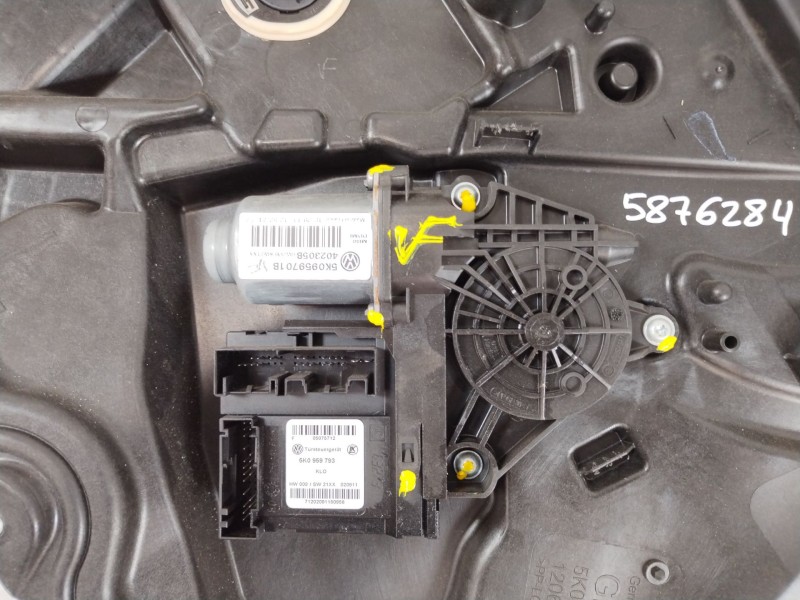 Recambio de elevalunas delantero izquierdo para volkswagen golf vi (5k1) gti referencia OEM IAM 5K1837729T 5K0959793 5K0959701B
