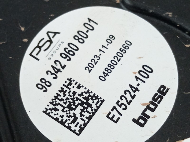 Recambio de electroventilador para peugeot traveller autobús (v_) 2.0 bluehdi 145 referencia OEM IAM 9834296080  