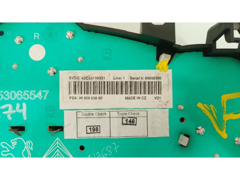 Recambio de cuadro instrumentos para peugeot 207/207+ (wa_, wc_) 1.4 16v referencia OEM IAM 9662903880  