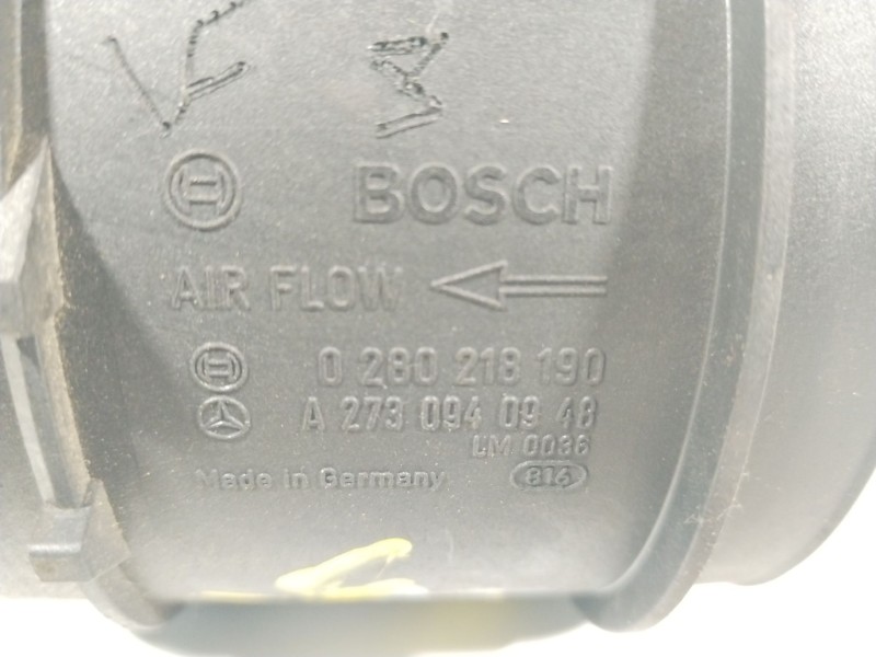 Recambio de caudalimetro para mercedes-benz clase clk (w207) coupe 350 cgi blueefficiency referencia OEM IAM A2730940948 0280218