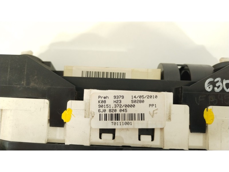 Recambio de mando calefaccion / aire acondicionado para seat ibiza iv (6j5, 6p1) 1.4 tdi referencia OEM IAM 6J0820045  