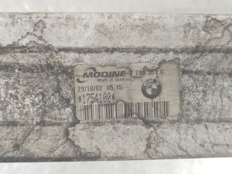 Recambio de intercooler para bmw serie 3 berlina (e46) 320d referencia OEM IAM 1754100 77863510 