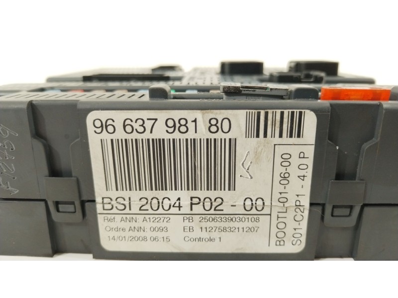 Recambio de caja reles / fusibles para peugeot 308 gt referencia OEM IAM 9663798180  